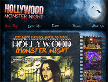 Tablet Screenshot of hollywoodmonsternight.com